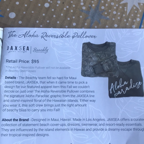 JACK SEA YOUR ESCAPE REVERSIBLE SWEATSHIRT - Picture 3 of 12